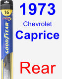 Rear Wiper Blade for 1973 Chevrolet Caprice - Hybrid