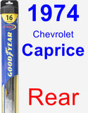 Rear Wiper Blade for 1974 Chevrolet Caprice - Hybrid