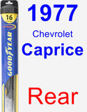 Rear Wiper Blade for 1977 Chevrolet Caprice - Hybrid