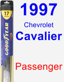 Passenger Wiper Blade for 1997 Chevrolet Cavalier - Hybrid