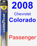 Passenger Wiper Blade for 2008 Chevrolet Colorado - Hybrid