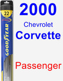 Passenger Wiper Blade for 2000 Chevrolet Corvette - Hybrid