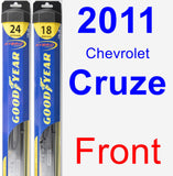 Front Wiper Blade Pack for 2011 Chevrolet Cruze - Hybrid