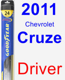 Driver Wiper Blade for 2011 Chevrolet Cruze - Hybrid