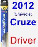 Driver Wiper Blade for 2012 Chevrolet Cruze - Hybrid