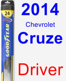 Driver Wiper Blade for 2014 Chevrolet Cruze - Hybrid