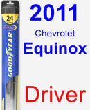 Driver Wiper Blade for 2011 Chevrolet Equinox - Hybrid