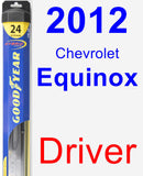 Driver Wiper Blade for 2012 Chevrolet Equinox - Hybrid