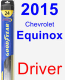 Driver Wiper Blade for 2015 Chevrolet Equinox - Hybrid