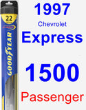 Passenger Wiper Blade for 1997 Chevrolet Express 1500 - Hybrid