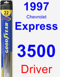 Driver Wiper Blade for 1997 Chevrolet Express 3500 - Hybrid