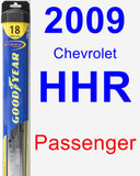 Passenger Wiper Blade for 2009 Chevrolet HHR - Hybrid