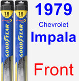 Front Wiper Blade Pack for 1979 Chevrolet Impala - Hybrid