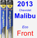 Front Wiper Blade Pack for 2013 Chevrolet Malibu - Hybrid