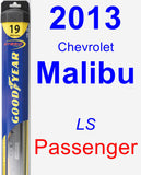 Passenger Wiper Blade for 2013 Chevrolet Malibu - Hybrid