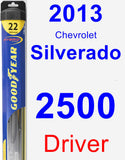 Driver Wiper Blade for 2013 Chevrolet Silverado 2500 - Hybrid