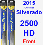 Front Wiper Blade Pack for 2015 Chevrolet Silverado 2500 HD - Hybrid