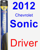 Driver Wiper Blade for 2012 Chevrolet Sonic - Hybrid