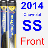 Front Wiper Blade Pack for 2014 Chevrolet SS - Hybrid