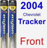 Front Wiper Blade Pack for 2004 Chevrolet Tracker - Hybrid