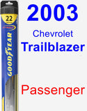 Passenger Wiper Blade for 2003 Chevrolet Trailblazer - Hybrid