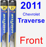 Front Wiper Blade Pack for 2011 Chevrolet Traverse - Hybrid