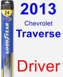 Driver Wiper Blade for 2013 Chevrolet Traverse - Hybrid