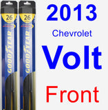 Front Wiper Blade Pack for 2013 Chevrolet Volt - Hybrid