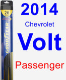 Passenger Wiper Blade for 2014 Chevrolet Volt - Hybrid