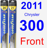 Front Wiper Blade Pack for 2011 Chrysler 300 - Hybrid