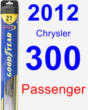 Passenger Wiper Blade for 2012 Chrysler 300 - Hybrid