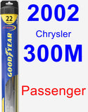 Passenger Wiper Blade for 2002 Chrysler 300M - Hybrid