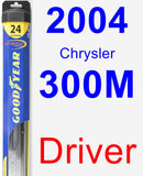 Driver Wiper Blade for 2004 Chrysler 300M - Hybrid