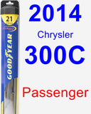 Passenger Wiper Blade for 2014 Chrysler 300C - Hybrid