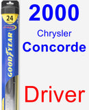 Driver Wiper Blade for 2000 Chrysler Concorde - Hybrid