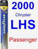 Passenger Wiper Blade for 2000 Chrysler LHS - Hybrid