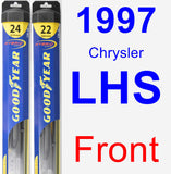 Front Wiper Blade Pack for 1997 Chrysler LHS - Hybrid