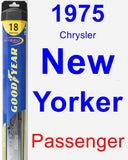 Passenger Wiper Blade for 1975 Chrysler New Yorker - Hybrid