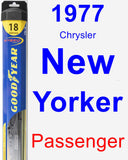 Passenger Wiper Blade for 1977 Chrysler New Yorker - Hybrid