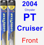 Front Wiper Blade Pack for 2004 Chrysler PT Cruiser - Hybrid