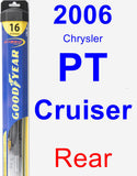 Rear Wiper Blade for 2006 Chrysler PT Cruiser - Hybrid