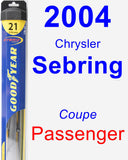 Passenger Wiper Blade for 2004 Chrysler Sebring - Hybrid