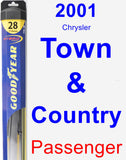 Passenger Wiper Blade for 2001 Chrysler Town & Country - Hybrid