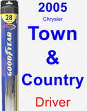 Driver Wiper Blade for 2005 Chrysler Town & Country - Hybrid