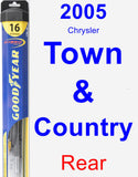 Rear Wiper Blade for 2005 Chrysler Town & Country - Hybrid