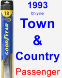 Passenger Wiper Blade for 1993 Chrysler Town & Country - Hybrid