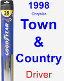 Driver Wiper Blade for 1998 Chrysler Town & Country - Hybrid