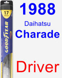 Driver Wiper Blade for 1988 Daihatsu Charade - Hybrid