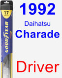 Driver Wiper Blade for 1992 Daihatsu Charade - Hybrid