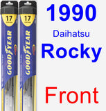 Front Wiper Blade Pack for 1990 Daihatsu Rocky - Hybrid